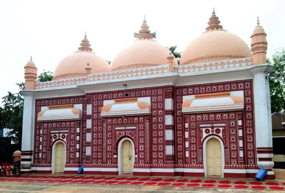 Beautiful Mirzapur Sahi Mosque in Bangladesh