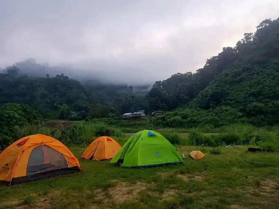 One of the best places to visit in Bangladesh - tindu , Bandarban. Camping picture at the hill