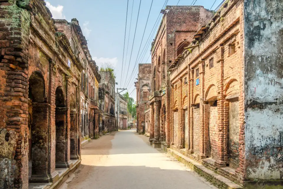 At the Panam Nagar street of Sonargaon. Sonargaon is a historic city in central Bangladesh.