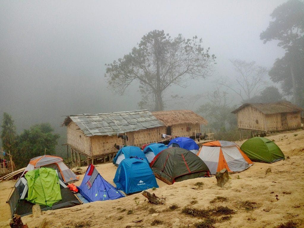 Camping in Nafakhum para in Bangladesh