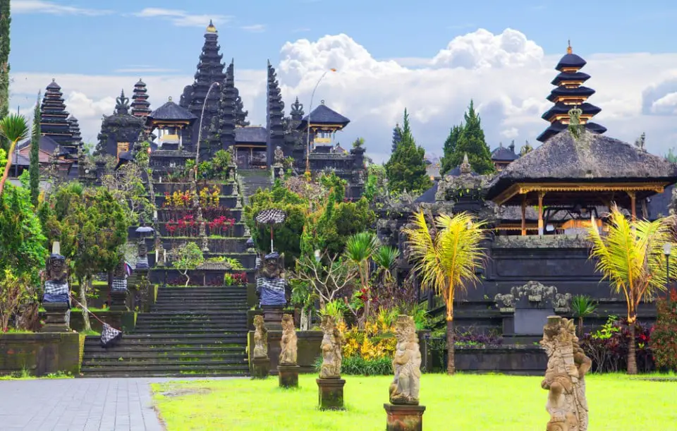 Indonesia. Bali. The Temple Of Pura Besakih. Pura Besakih located on the slope of Gunung Agung, where supposedly live friendly human spirits that were worshipped in this temple.