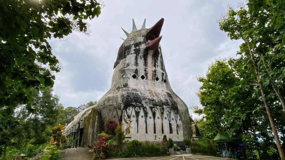 A unique place in Magelang, Indonesia. A chicken shape church.