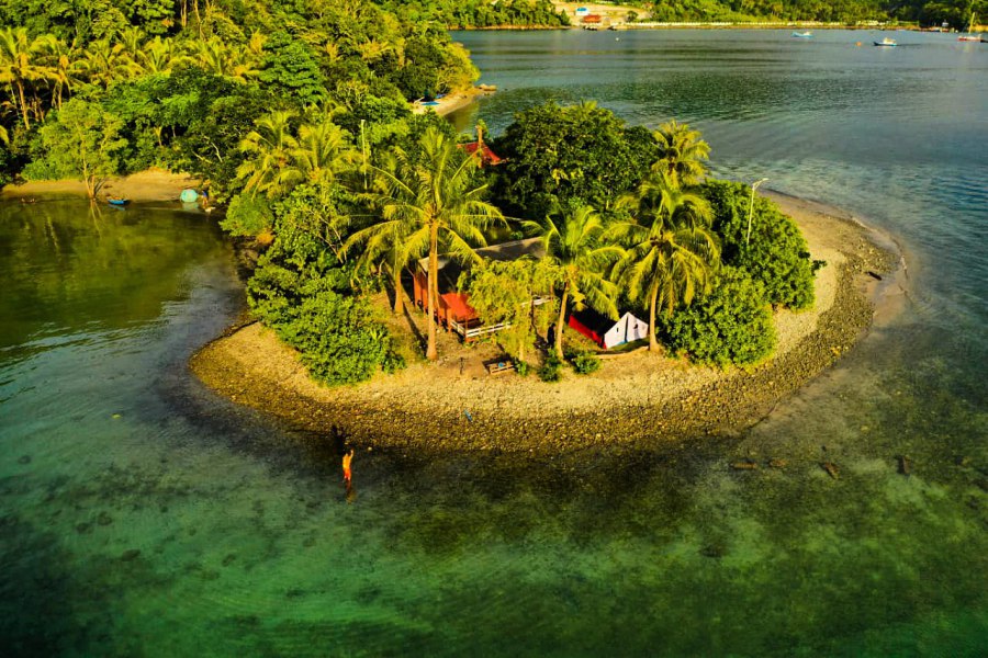 Very Very beautiful Klah Island/Pulau Klah in Sabang, Aceh. Picture from above.