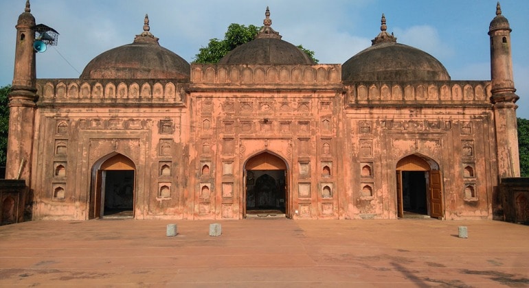 Stunning Three Dome Mosques/তিন গম্বুজ মসজিদ a must-visit tourist attraction in Chapai Nawabganj.