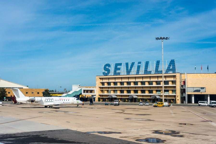 Seville Airport, also known as San Pablo Airport, is the main city hub for tourists.