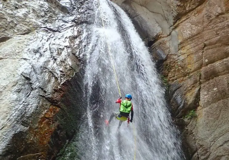 Canyoning in the Llech Canyon in Prades