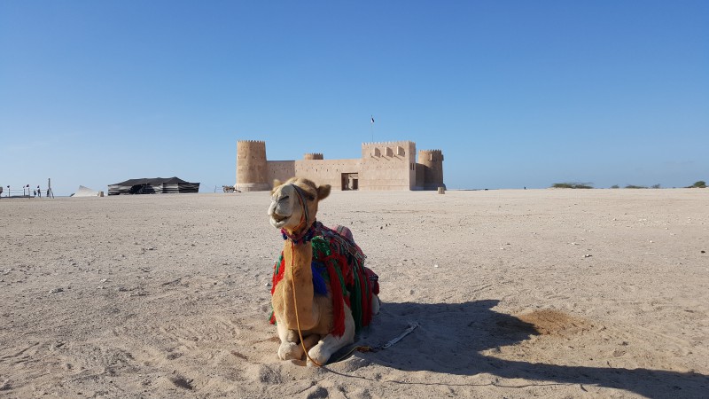 Al Zubarah Fort at day time-in Qatar