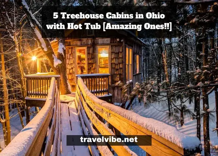 Treehouse Cabins in Ohio with Hot Tub